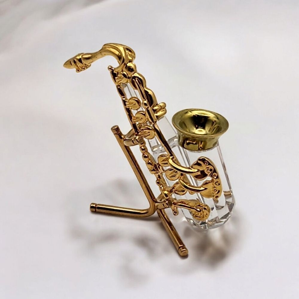 Swarovski Crystal Saxophone & Stand